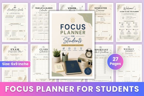 Download Focus Planner for Students - Premium Resources